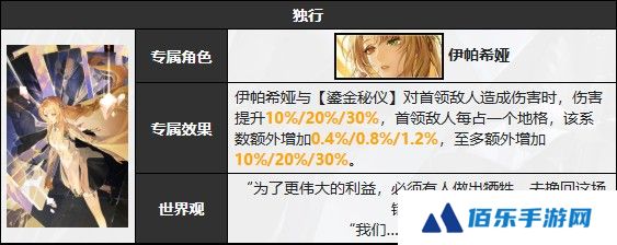 无期迷途伊帕希娅怎么样-无期迷途伊帕希娅技能介绍